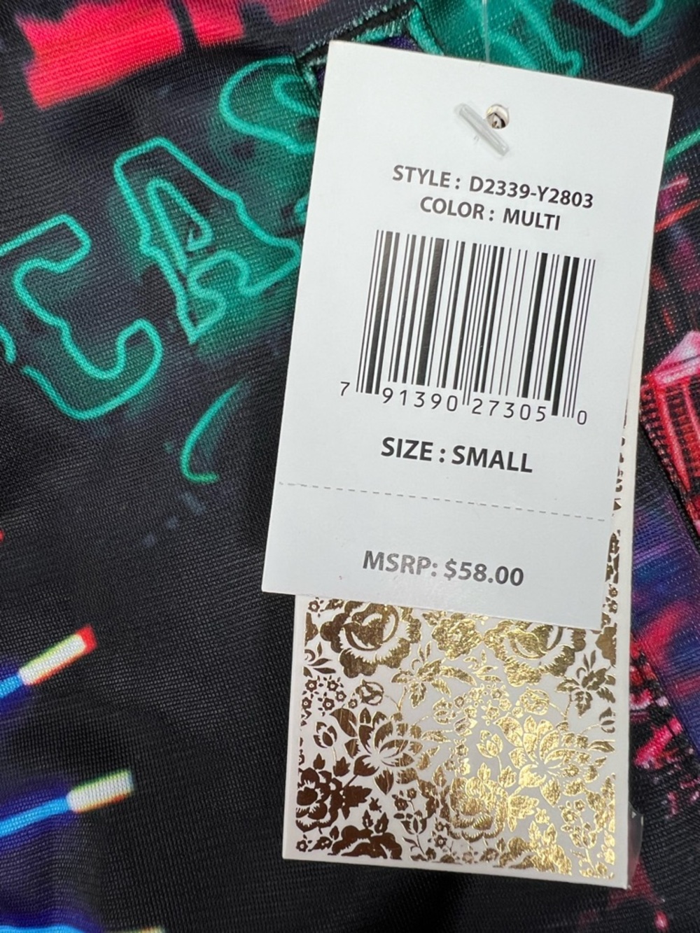 NWT Fresh Prints Bel-Air by Drill Hotel California Neon Sign Casino Shorts Small - Picture 6 of 7
